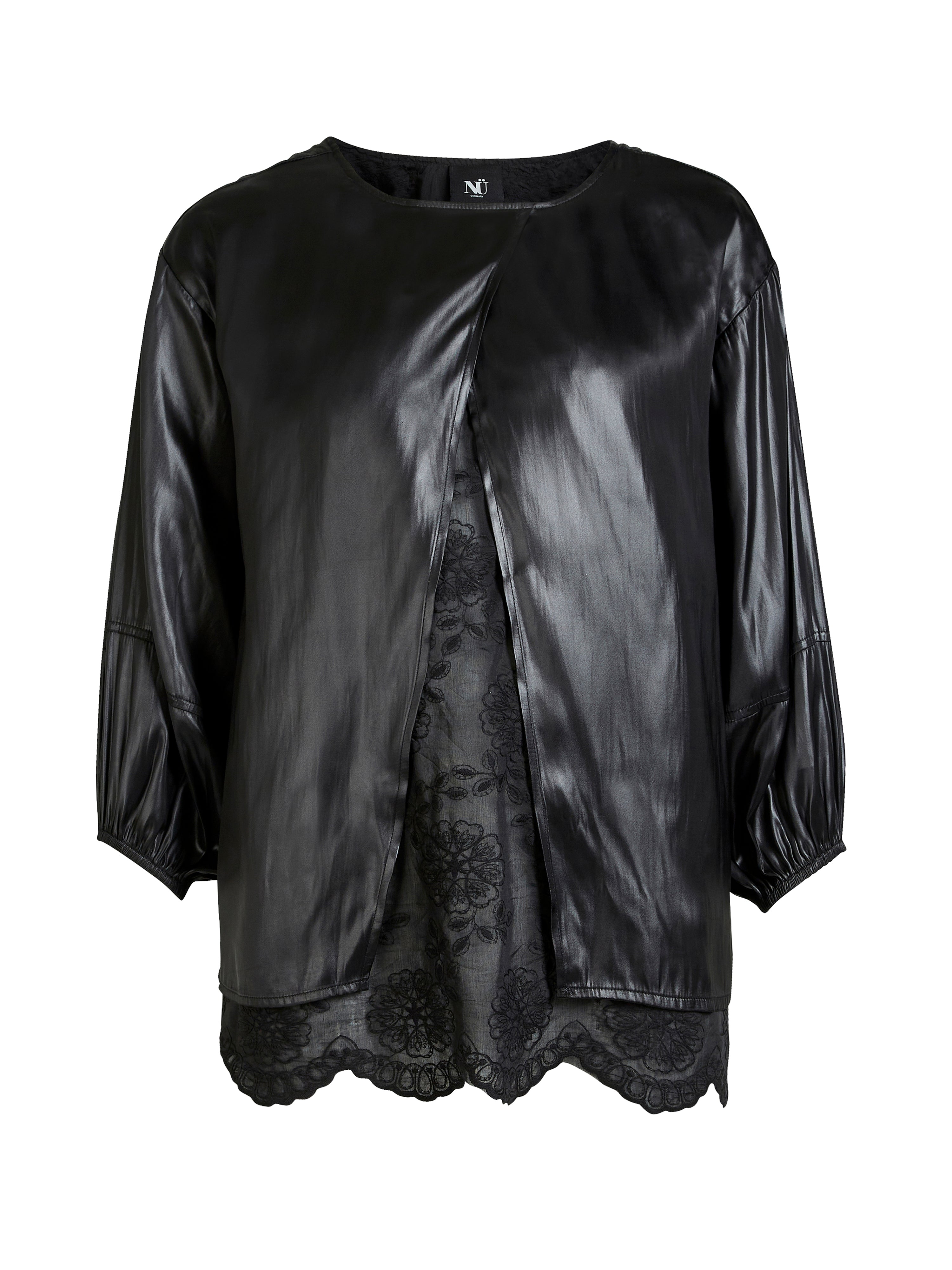 NÜ BIRDY Bluse Blusen Schwarz