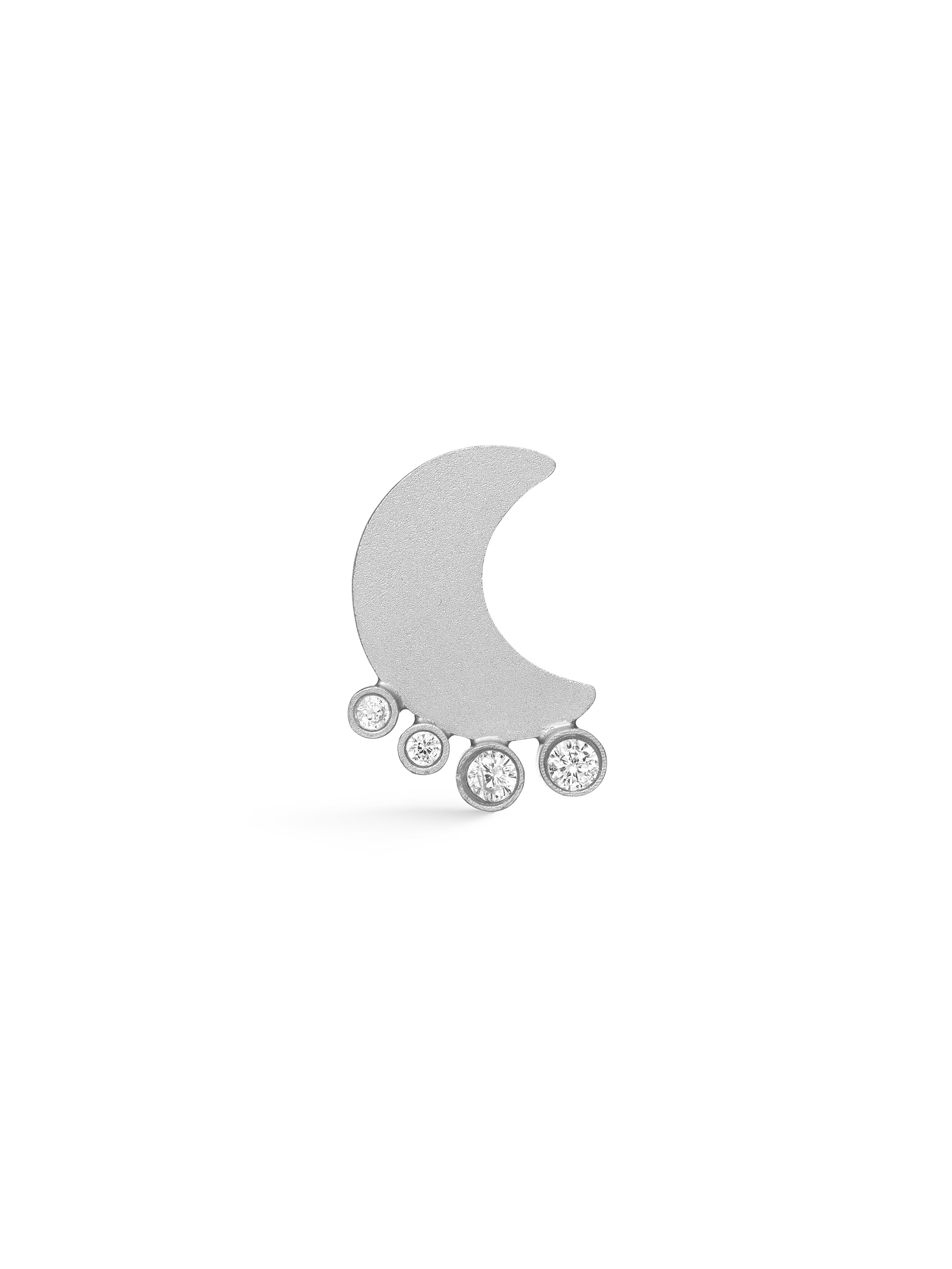 NÜ Moons No. 5 Ohrring Jewellery 022 Silver