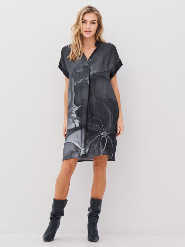NÜ ABBI Tunika Kleider 901 Grey mix