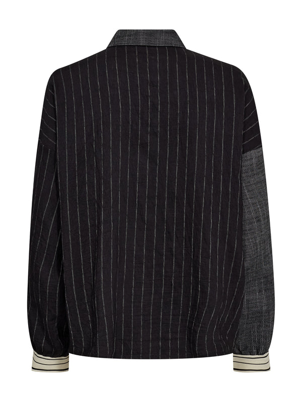 NÜ ABINA Hemd Hemdblusen Schwarz mix