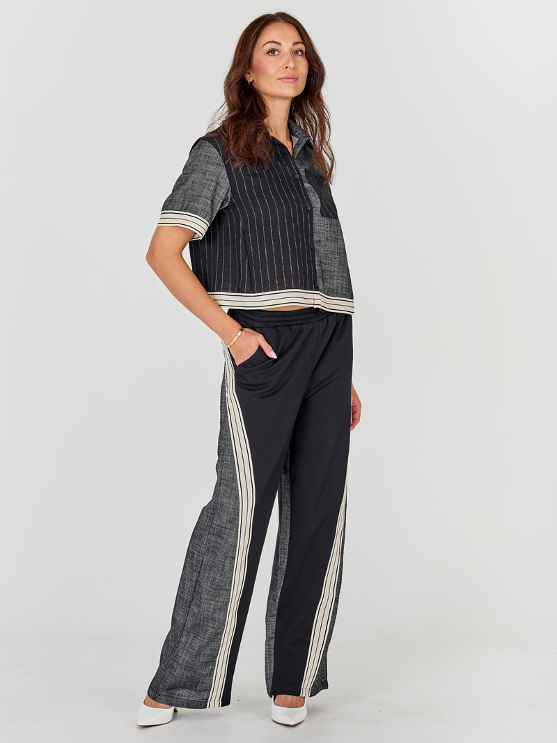 NÜ ABINA Hose Hosen Schwarz mix