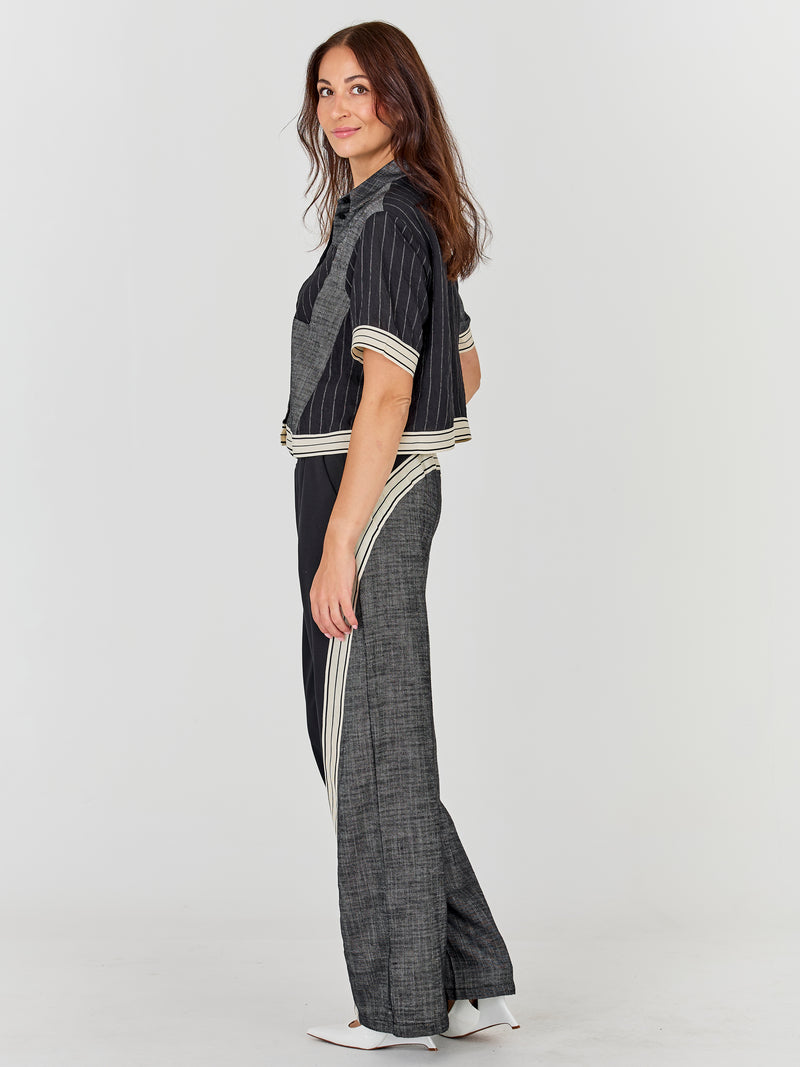 NÜ ABINA Hose Hosen Schwarz mix