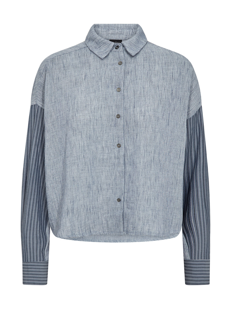 NÜ ABIRA Hemd Hemdblusen 402 Blue mix