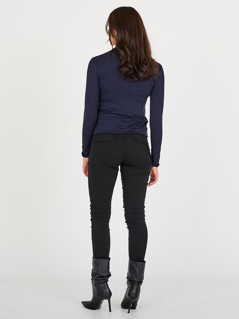 NÜ ADELE Rollkragen T-Shirt Tops und T-shirts 480 Midnight Blue