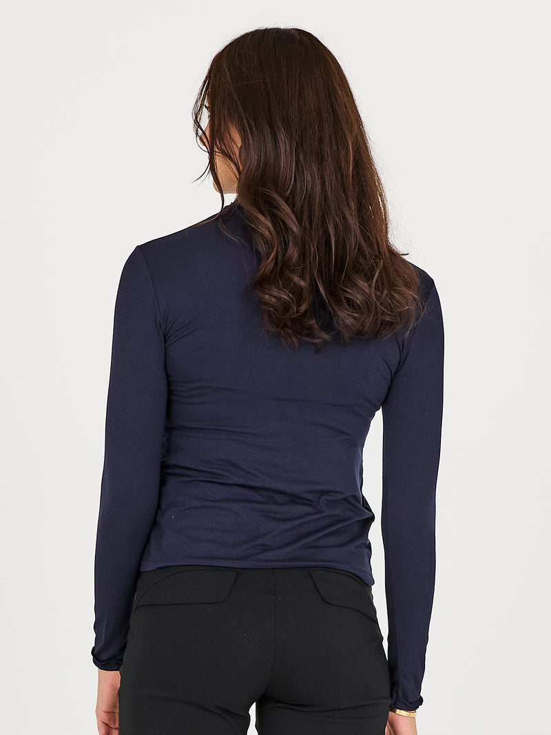 NÜ ADELE Rollkragen T-Shirt Tops und T-shirts 480 Midnight Blue