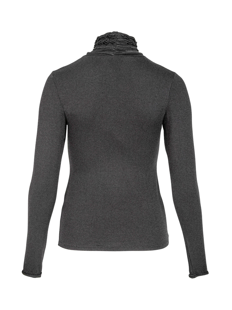 NÜ ADELE Rollkragen T-Shirt Tops und T-shirts 901 Grey