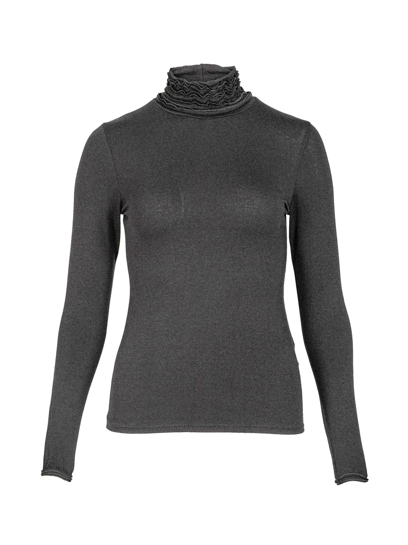 NÜ ADELE Rollkragen T-Shirt Tops und T-shirts 901 Grey