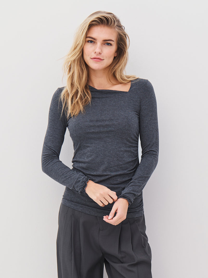 NÜ ADELE T-Shirt Tops und T-shirts 901 Grey