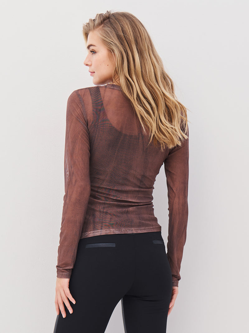 NÜ AGNA Bluse Blusen 289 Brown Mix