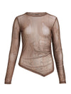 NÜ AGNA Bluse Blusen 289 Brown Mix