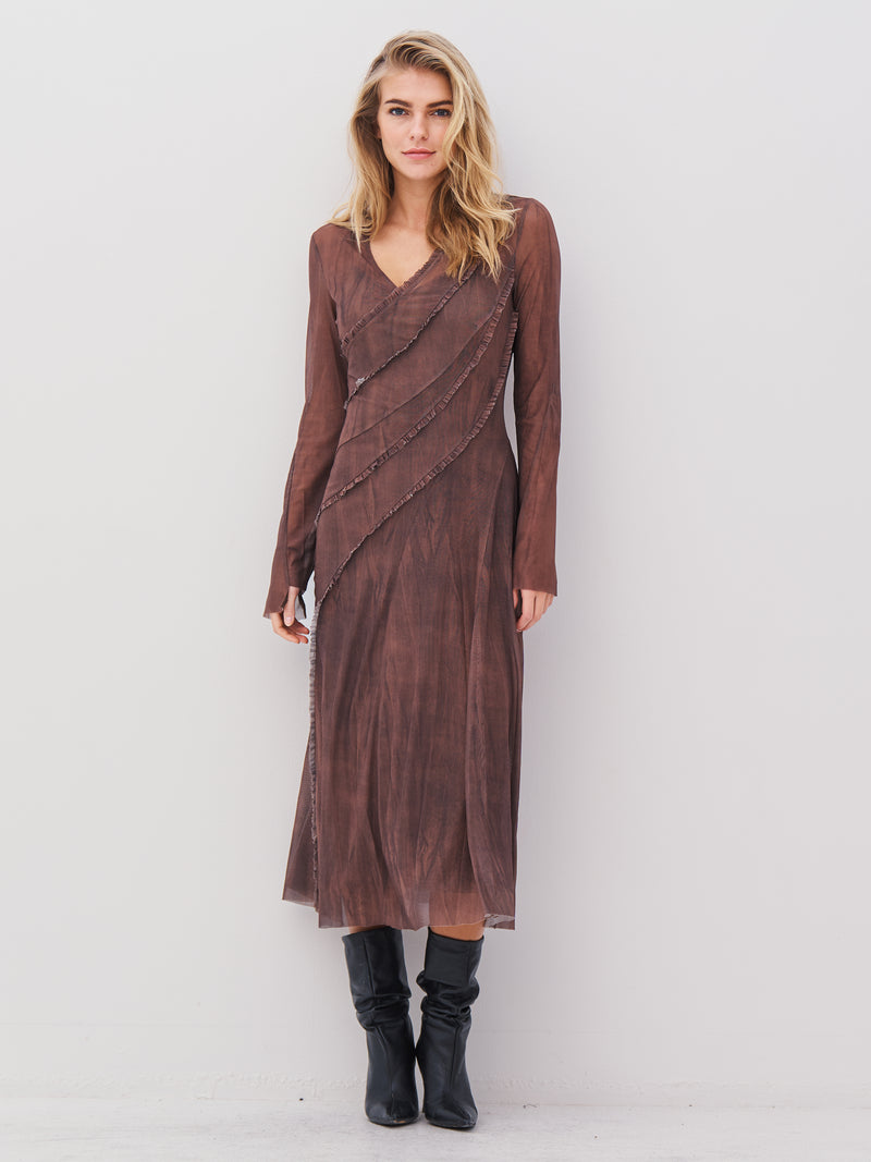 NÜ AGNA Kleid Kleider 289 Brown Mix