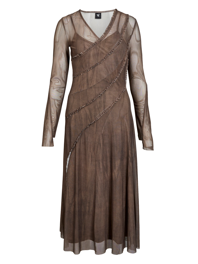 NÜ AGNA Kleid Kleider 289 Brown Mix