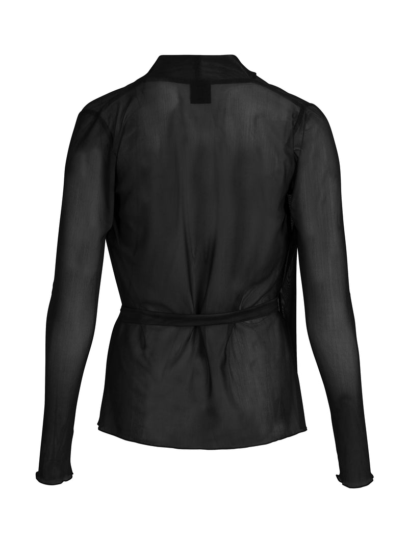 NÜ AGNA Wickelbluse Blusen 000 Solid black