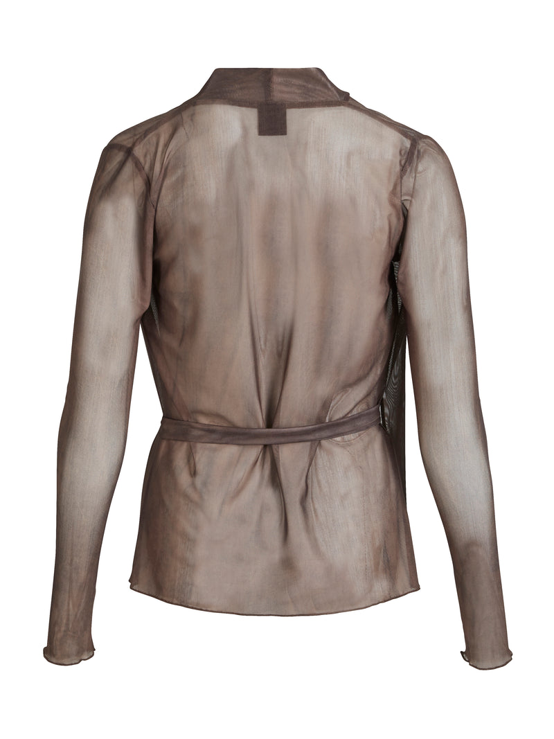 NÜ AGNA Wickelbluse Blusen 289 Brown Mix