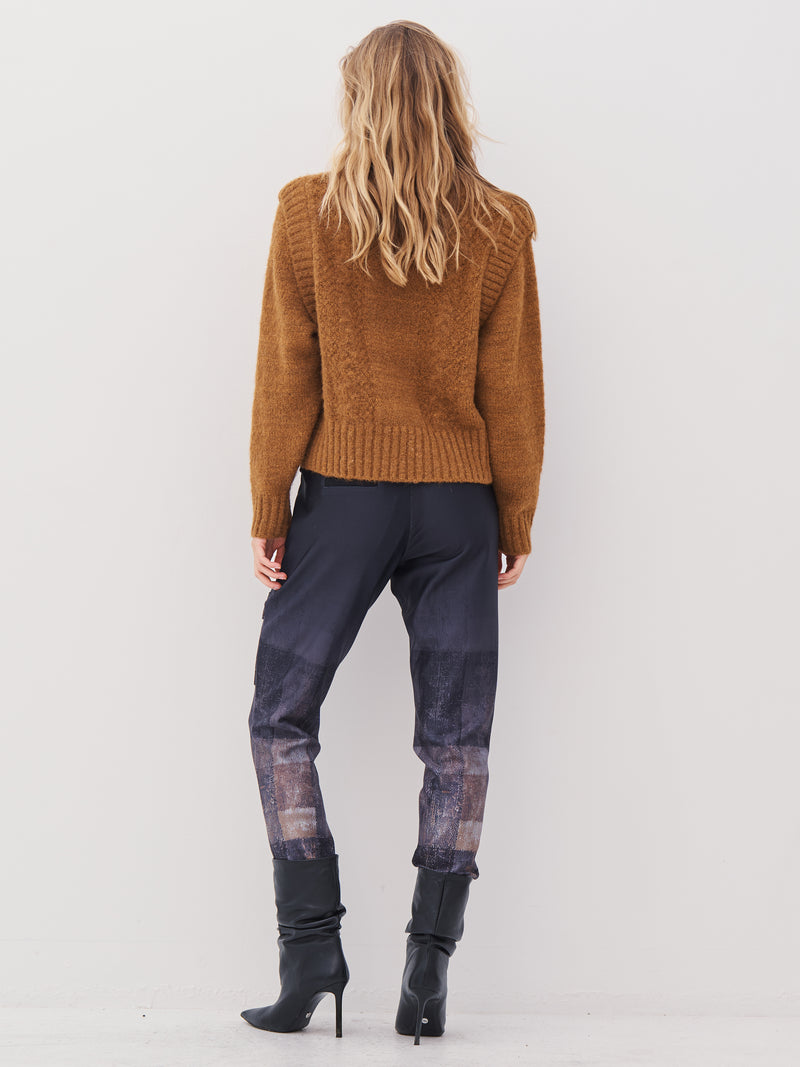 NÜ AGNES Strickbluse Blusen 220 Camel