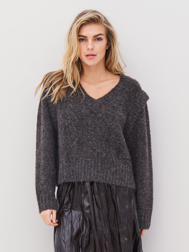 NÜ AGNES Strickbluse Blusen 289 Brown