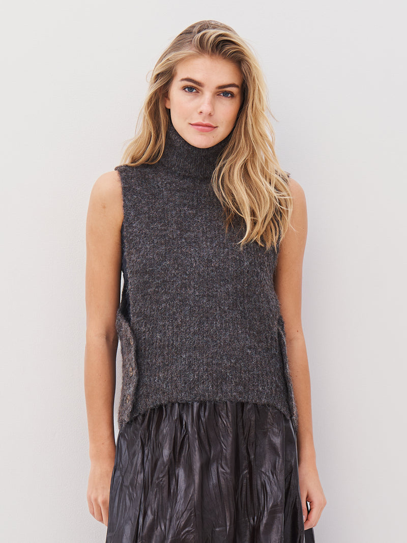 NÜ AGNES Strickweste Weste 289 Brown