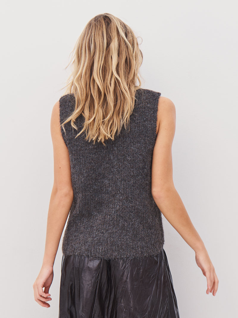 NÜ AGNES Strickweste Weste 289 Brown