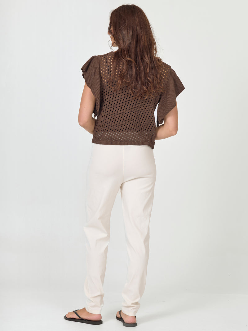 NÜ AIDA Strickbluse Blusen 224 Dark Brown