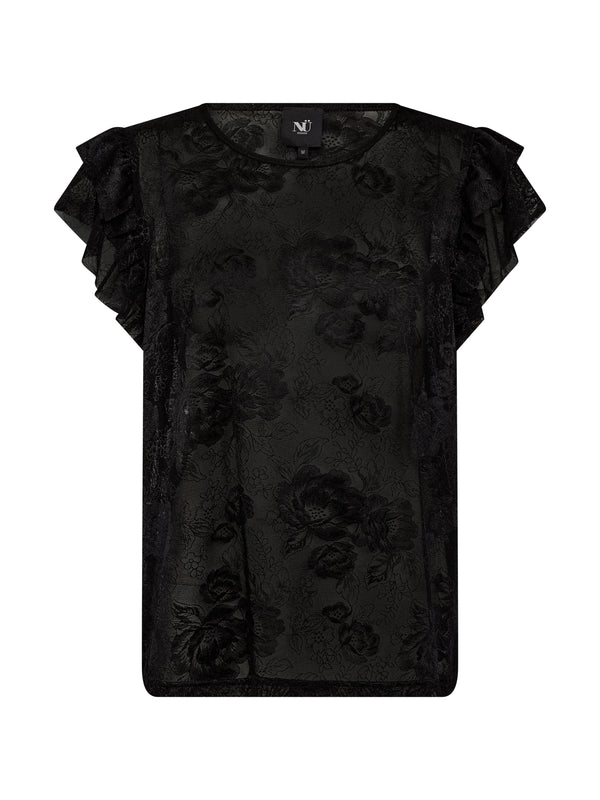 NÜ ALEC Oberteil Tops und T-shirts Schwarz