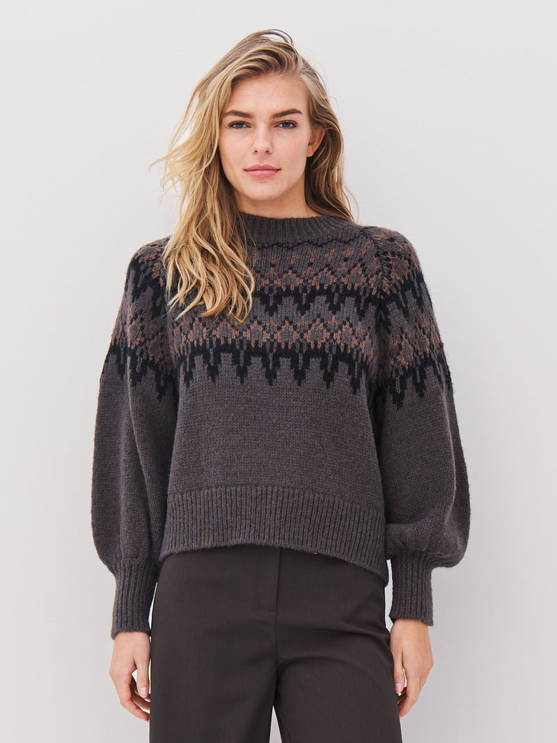 NÜ ALENA Strickbluse Blusen 901 Grey mix