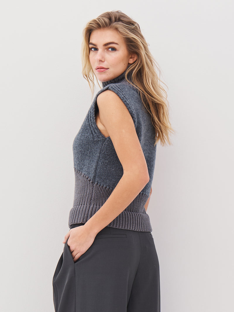 NÜ ALEXA Stricktop Tops und T-shirts 901 Grey