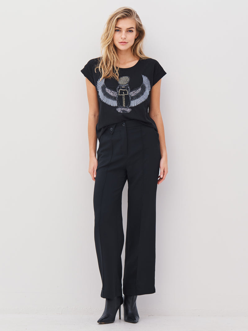 NÜ ALISE T-Shirt Tops und T-shirts 901 Grey mix