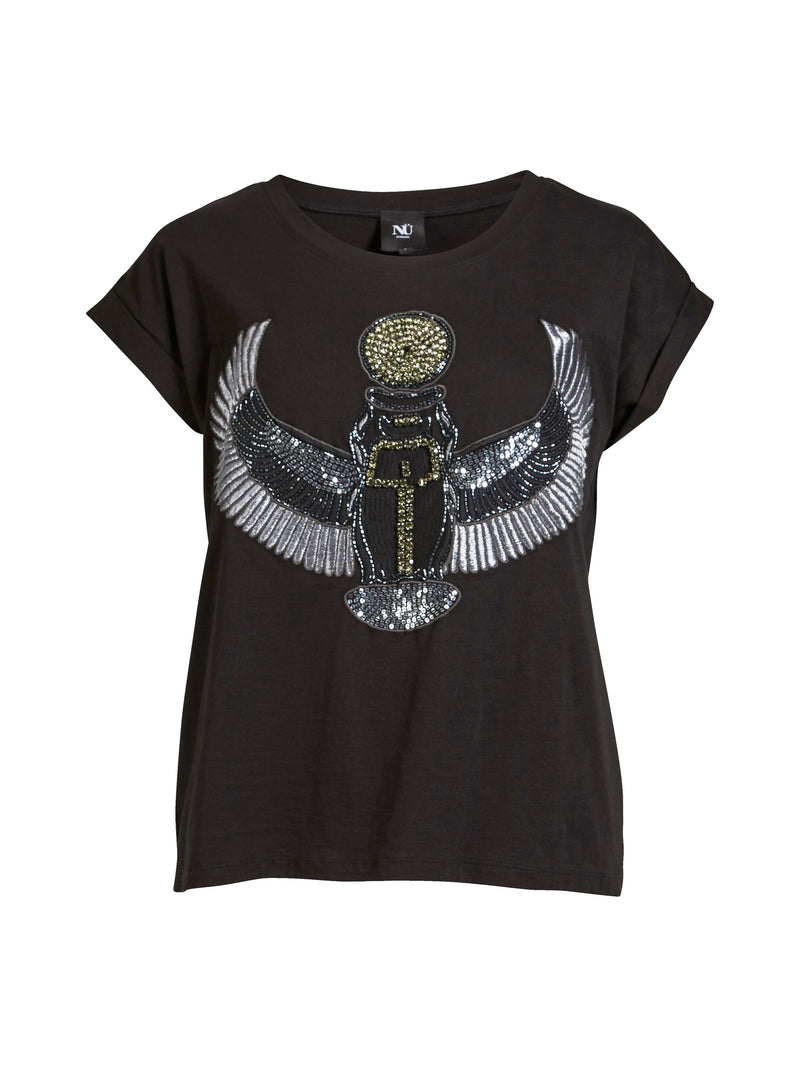 NÜ ALISE T-Shirt Tops und T-shirts 901 Grey mix