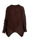 NÜ AMIA Strickponcho Ponchos 789 Grape Mix
