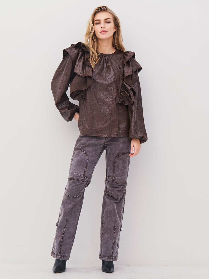 NÜ AMY Hose Hosen 289 Brown Mix