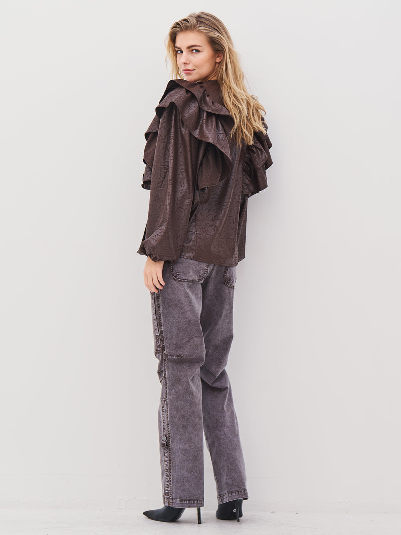 NÜ AMY Hose Hosen 289 Brown Mix