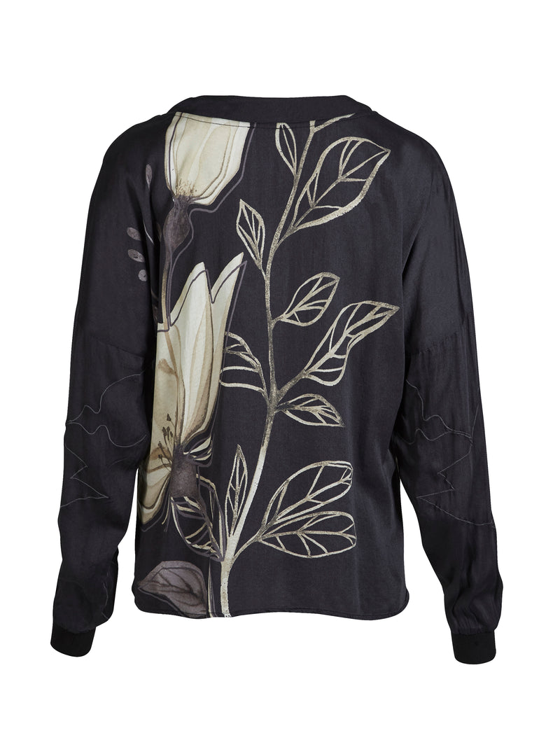 NÜ ANDY Bluse Blusen Schwarz mix
