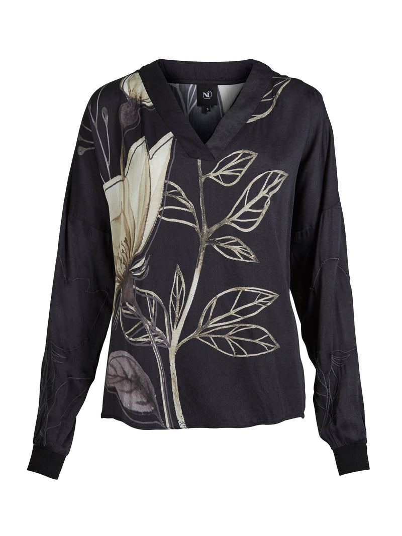 NÜ ANDY Bluse Blusen Schwarz mix
