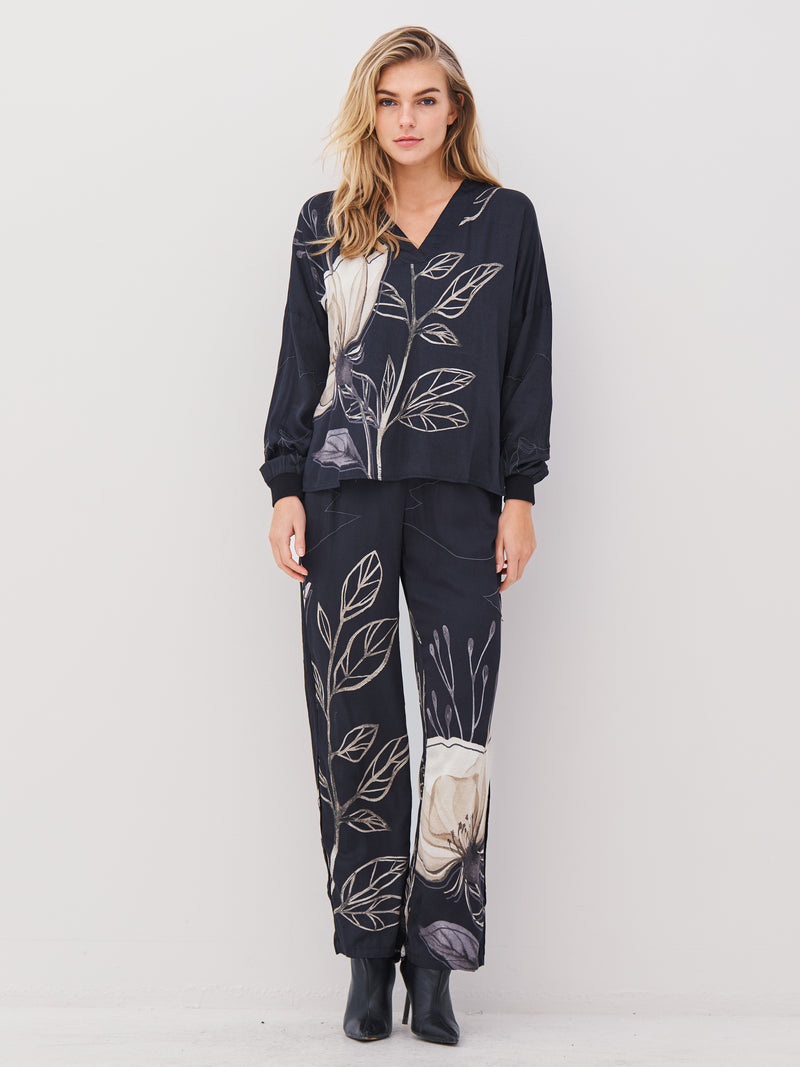 NÜ ANDY Hose Hosen Schwarz mix