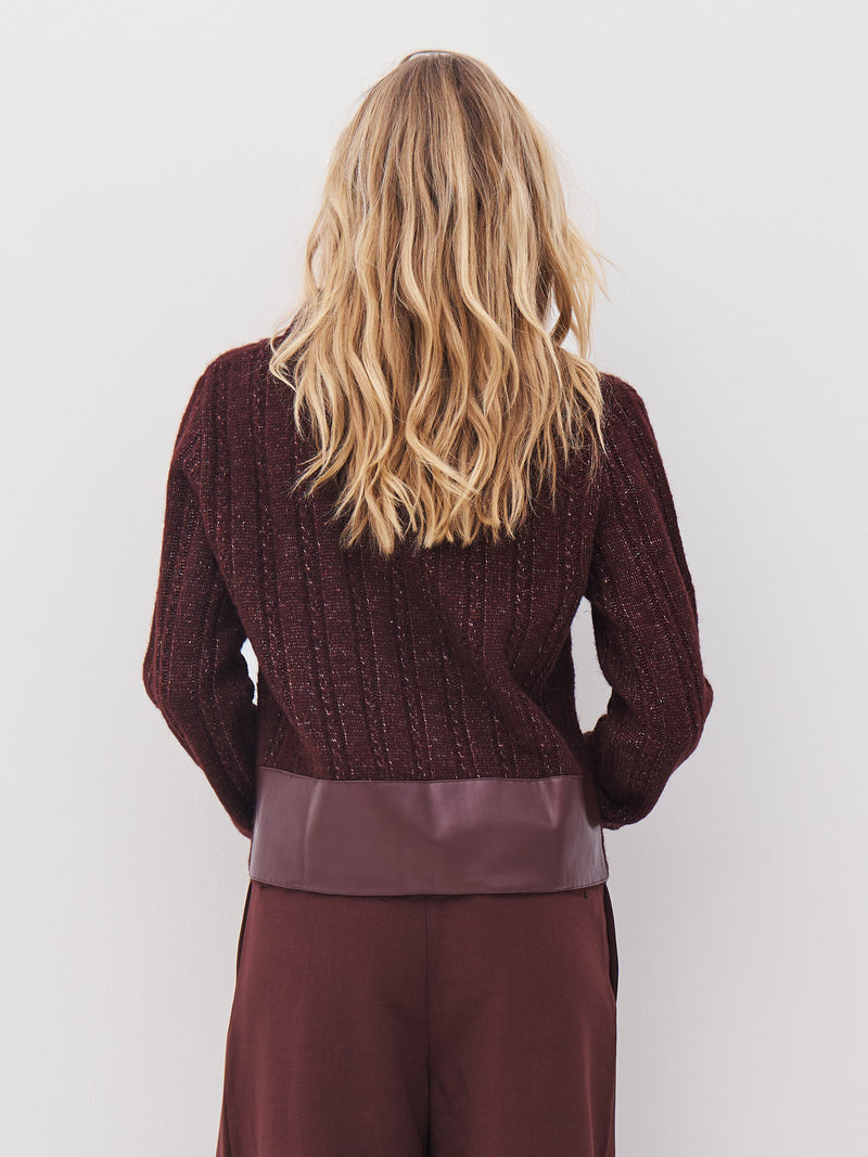 NÜ ANIA Strickbluse Blusen 789 Grape Mix