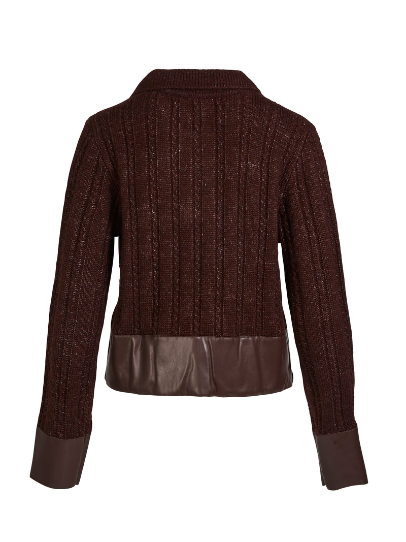 NÜ ANIA Strickbluse Blusen 789 Grape Mix