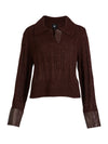 NÜ ANIA Strickbluse Blusen 789 Grape Mix