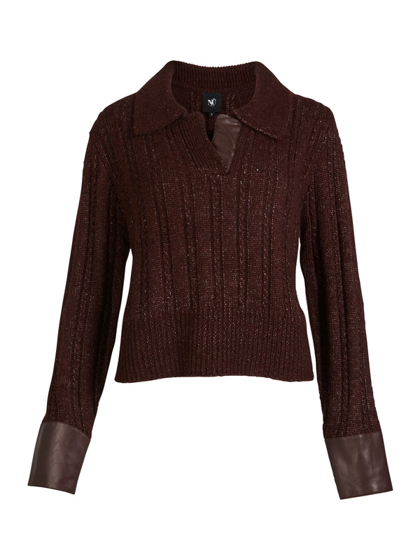 NÜ ANIA Strickbluse Blusen 789 Grape Mix