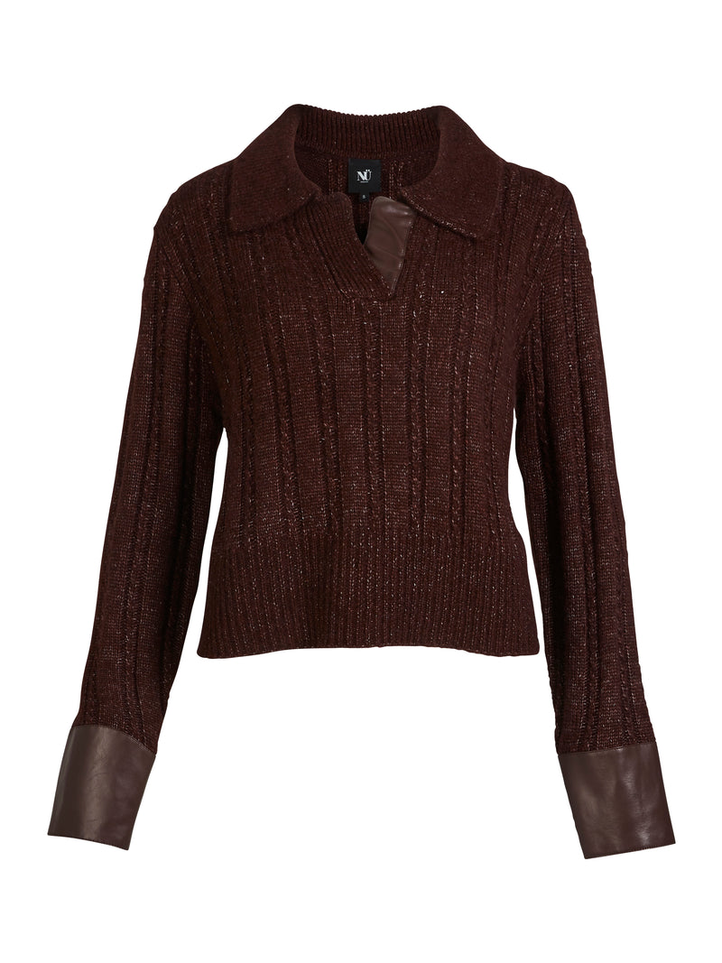 NÜ ANIA Strickbluse Blusen 789 Grape Mix