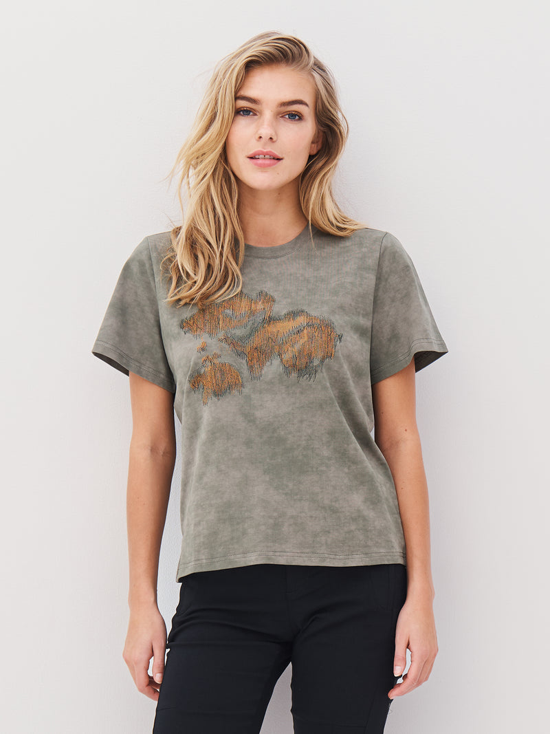 NÜ ANIKI T-Shirt Tops und T-shirts 393 Army Mix