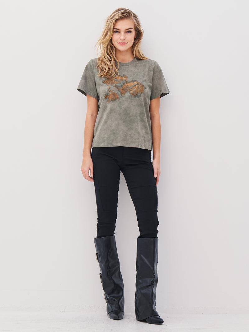 NÜ ANIKI T-Shirt Tops und T-shirts 393 Army Mix