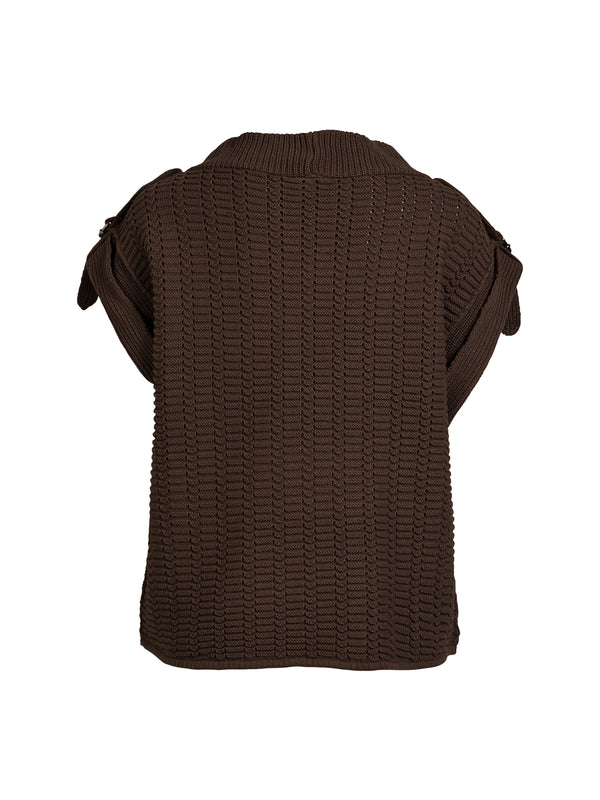 NÜ ANJA Strickbluse Blusen 289 Brown Mix