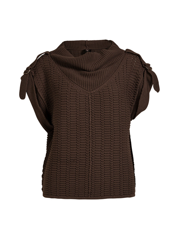 NÜ ANJA Strickbluse Blusen 289 Brown Mix
