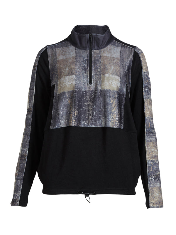 NÜ ANNA Bluse Blusen Schwarz mix