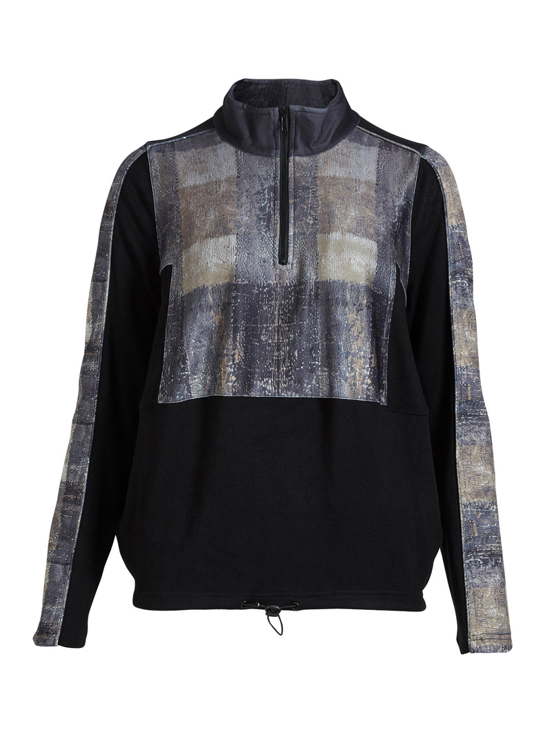 NÜ ANNA Bluse Blusen Schwarz mix
