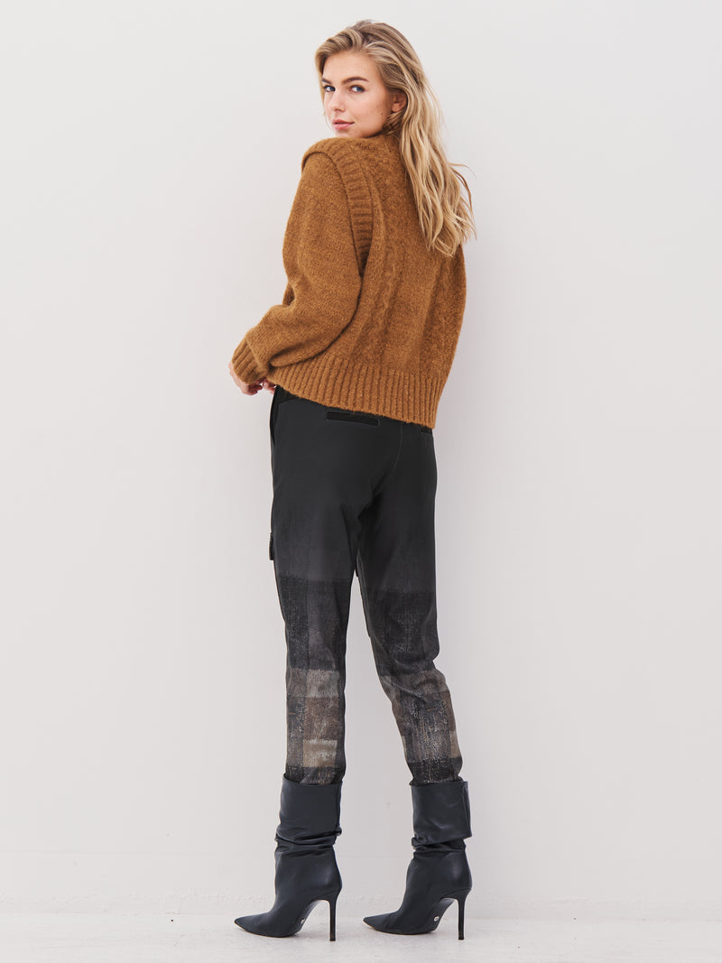 NÜ ANNA trousers Hosen Schwarz mix
