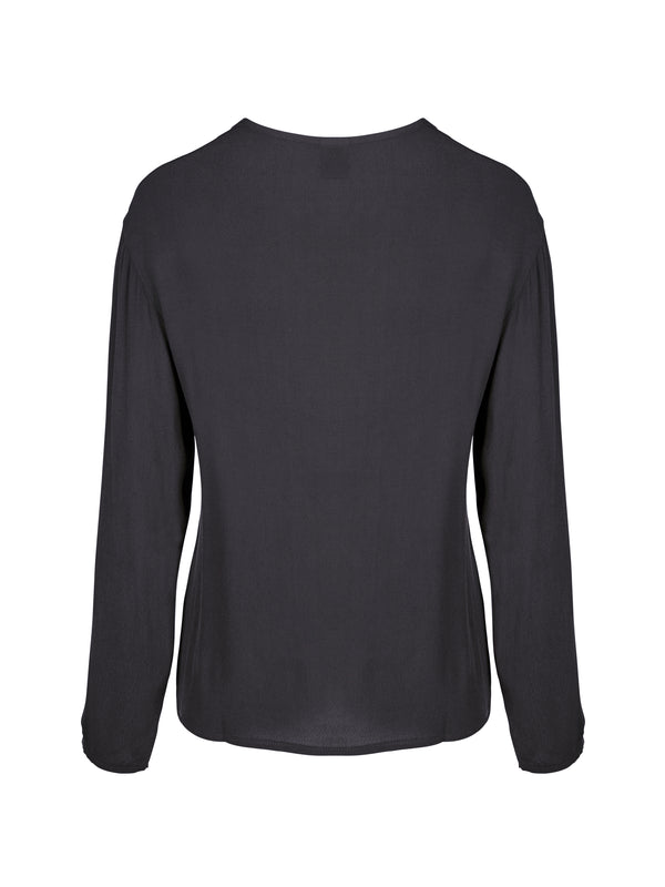 NÜ ANNI V-Ausschnitt Bluse Blusen 901 Grey