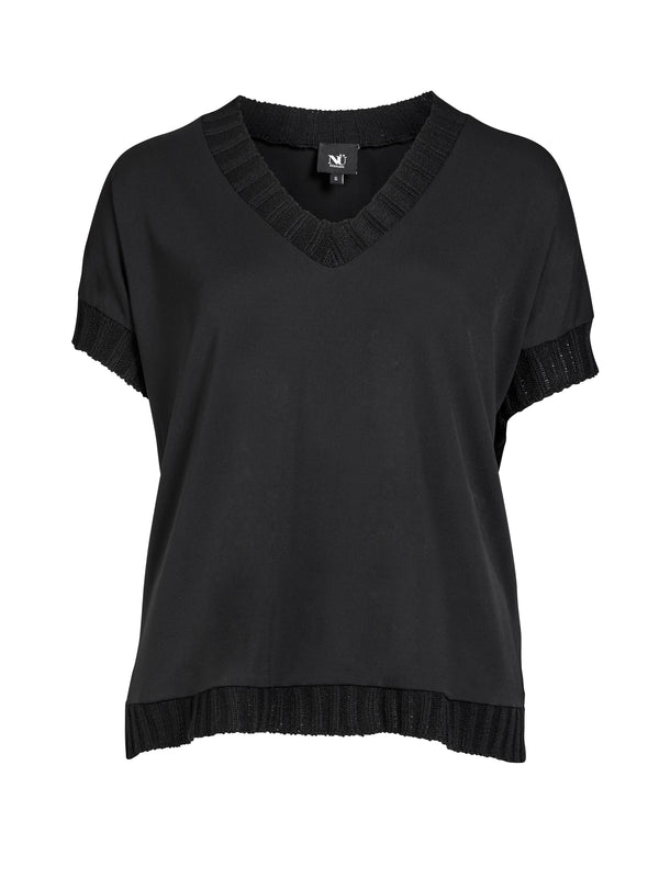 NÜ ANNIA Oberteil Tops und T-shirts Schwarz