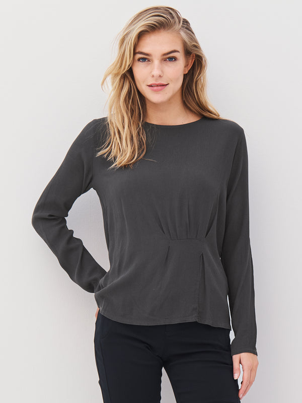 NÜ ANNI Wickelbluse Blusen 385 Dark Green