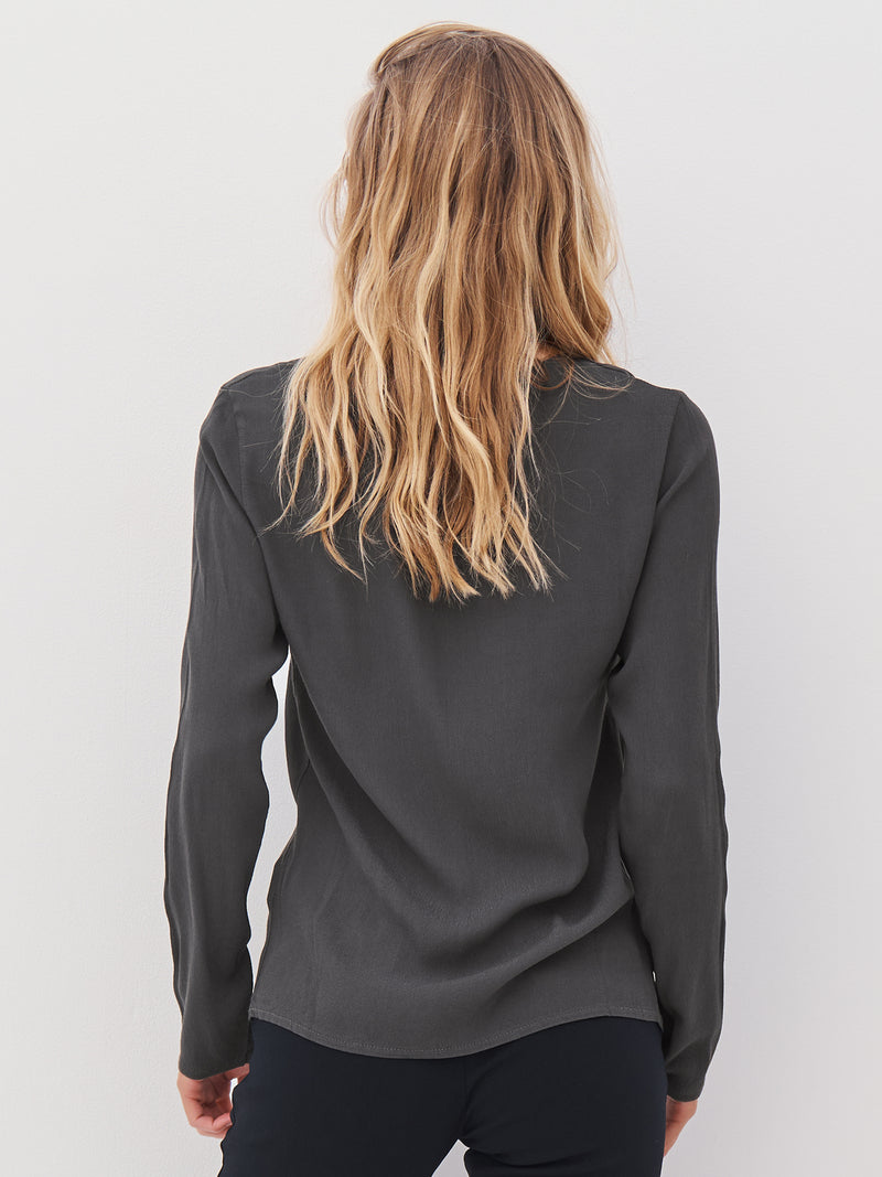 NÜ ANNI Wickelbluse Blusen 385 Dark Green